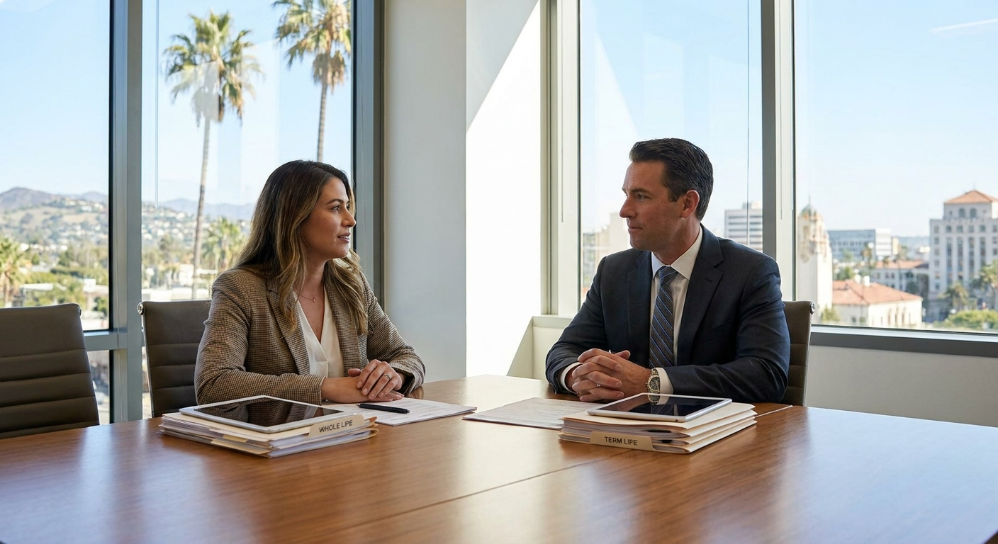 whole life vs term life california - California insurance guide